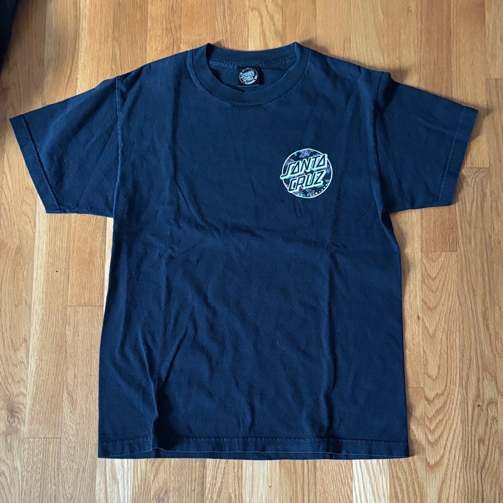 Men’s/Unisex M Santa Cruz Skateboards Black Graphic Tee